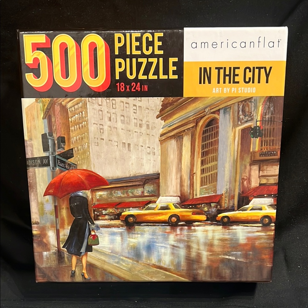 Americanflat 500 Piece New York jigsaw Puzzle in The City SALE 🔴3/$25!